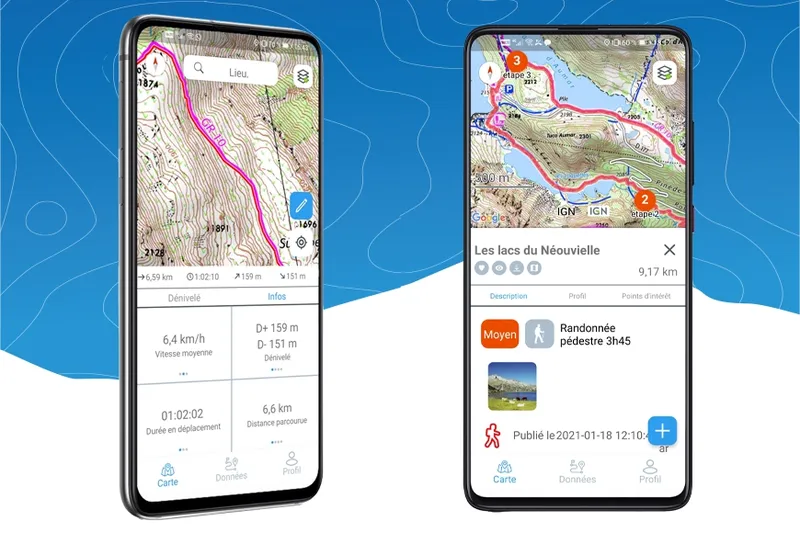 Applications de randonnée gratuites
