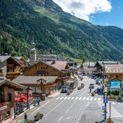 Village of Les Contamines on the Tour du Mont Blanc